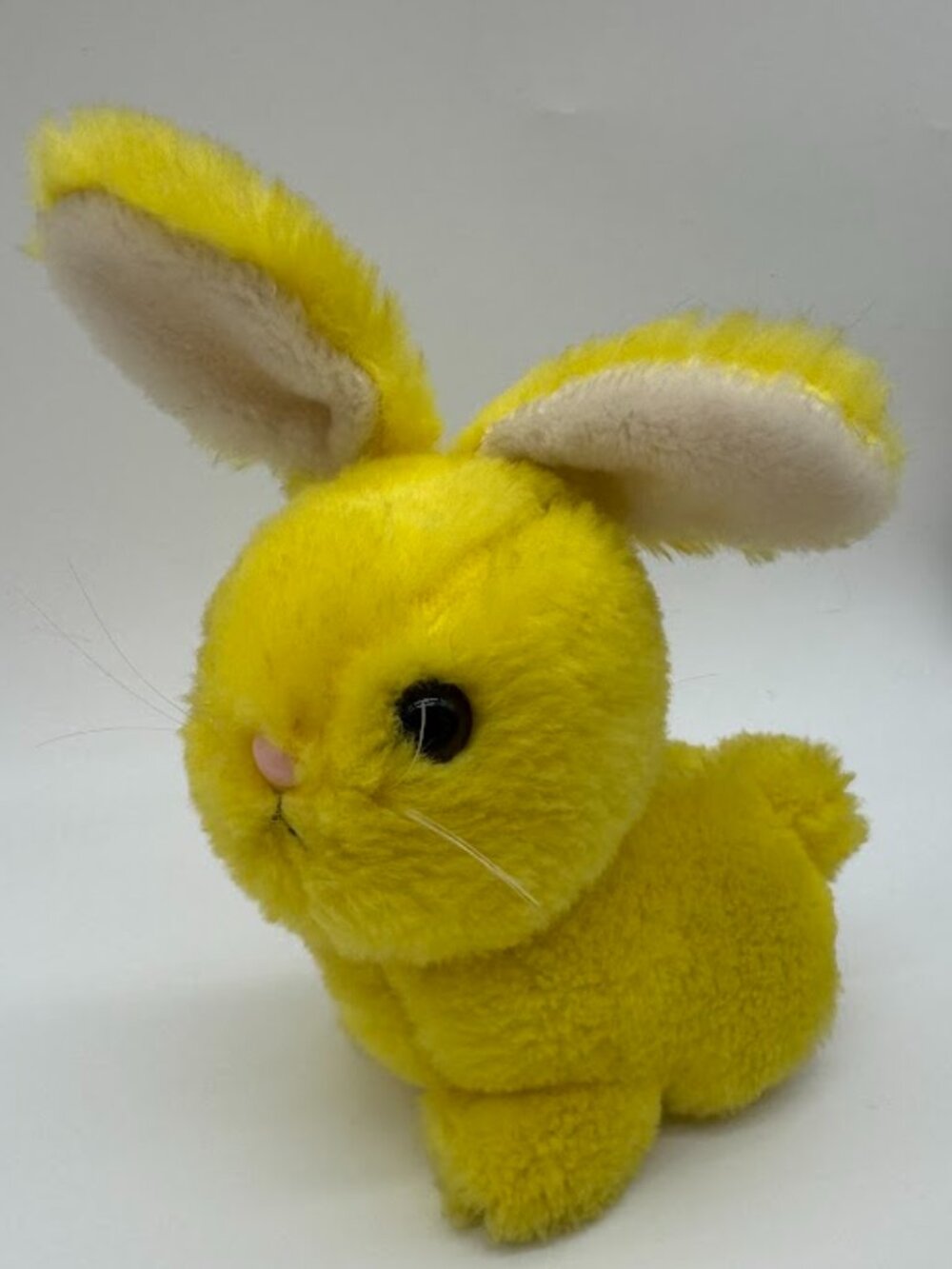 Vintage 1976 R Dakin and Co Yellow Plush Bunny Rabbit San Francisco 7in